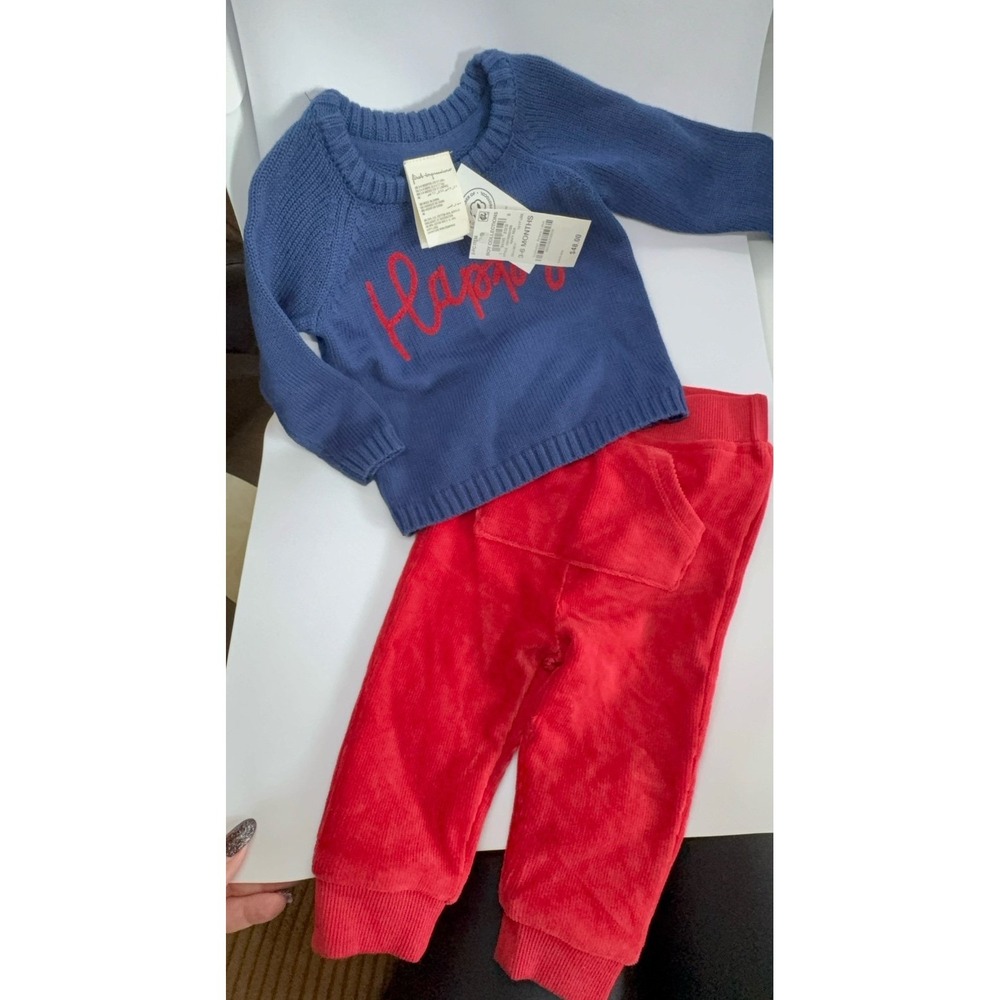 NEW two piece size 3-6 months First Impressions baby boy outfit.